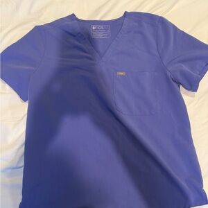 Figs Catarina Scrub Top Blueberry XL